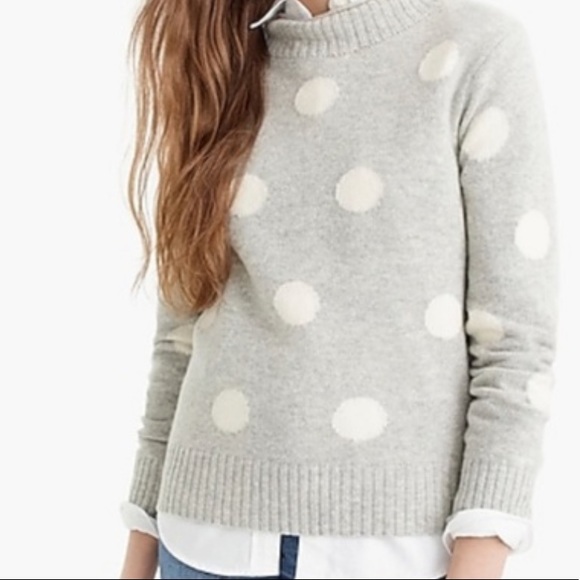 J. Crew Sweaters - J. Crew 1988 rollneck cropped sweater in dot